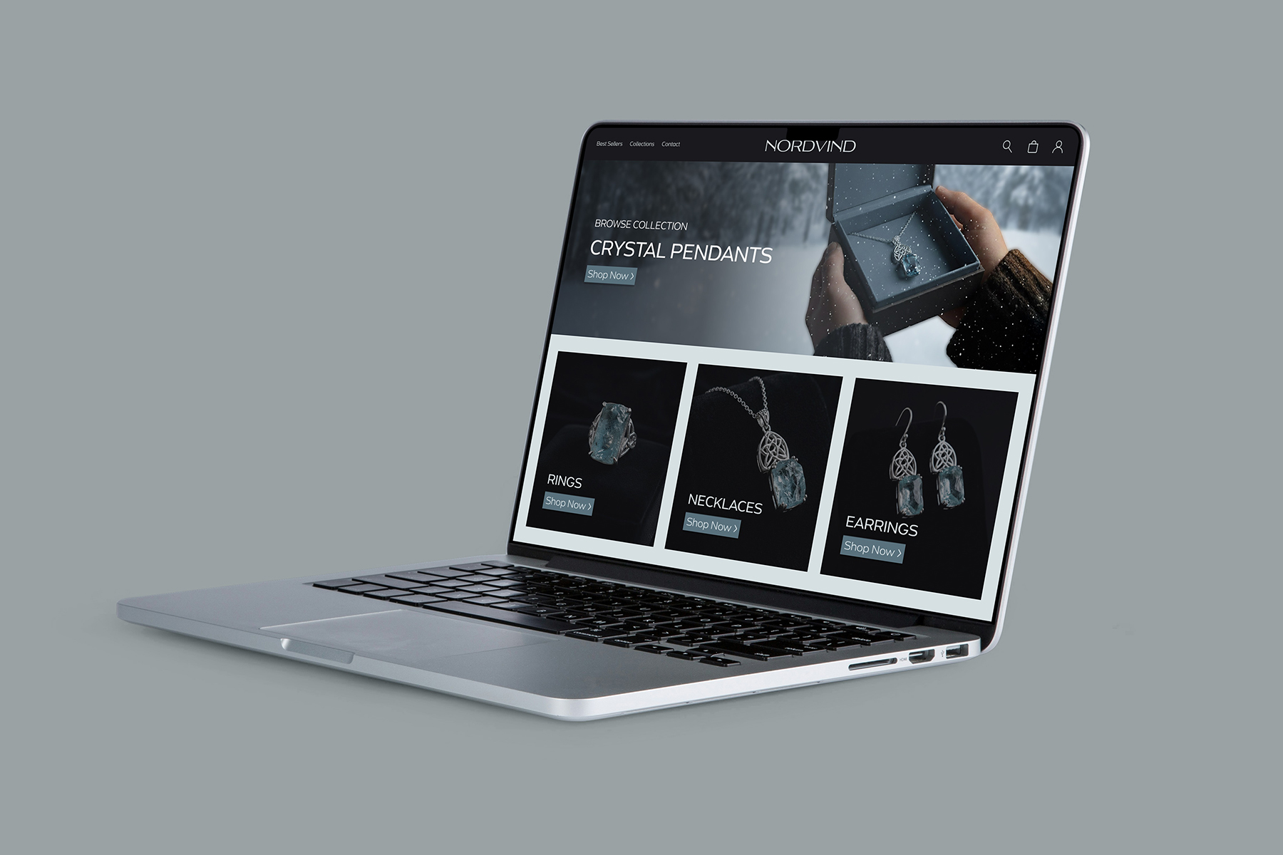 NORDVIND – Website on Laptop