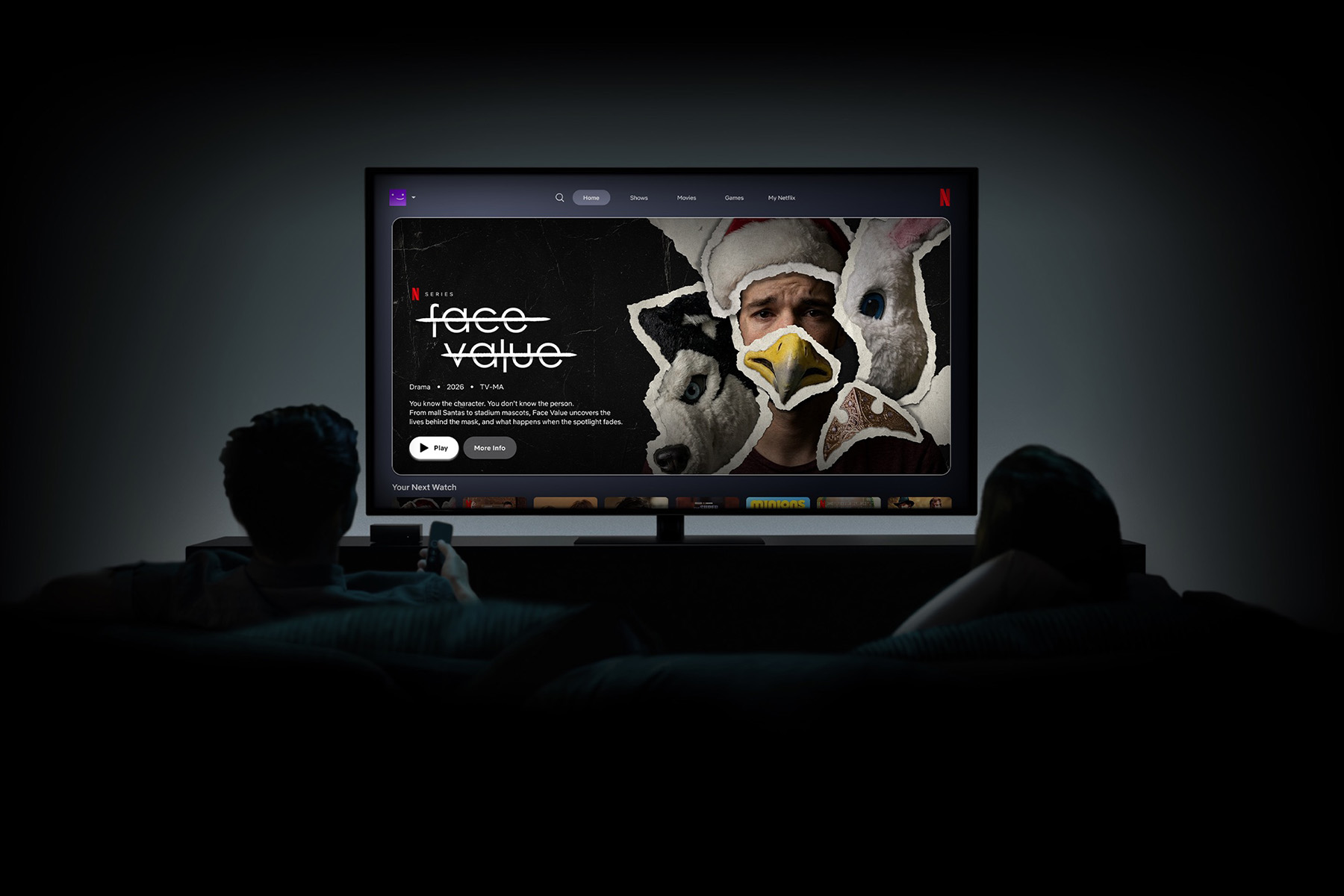 Face Value – TV Mockup